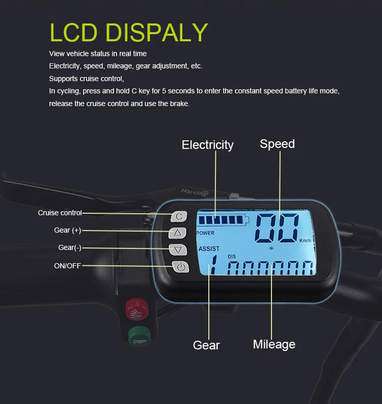 Cheap LOVELION 20inch Electric Snow Bicycle 48v Lithium 500w Rear Wheel Motor Fat Ebike Max Speed 40-50km/h Mountain Bike 12