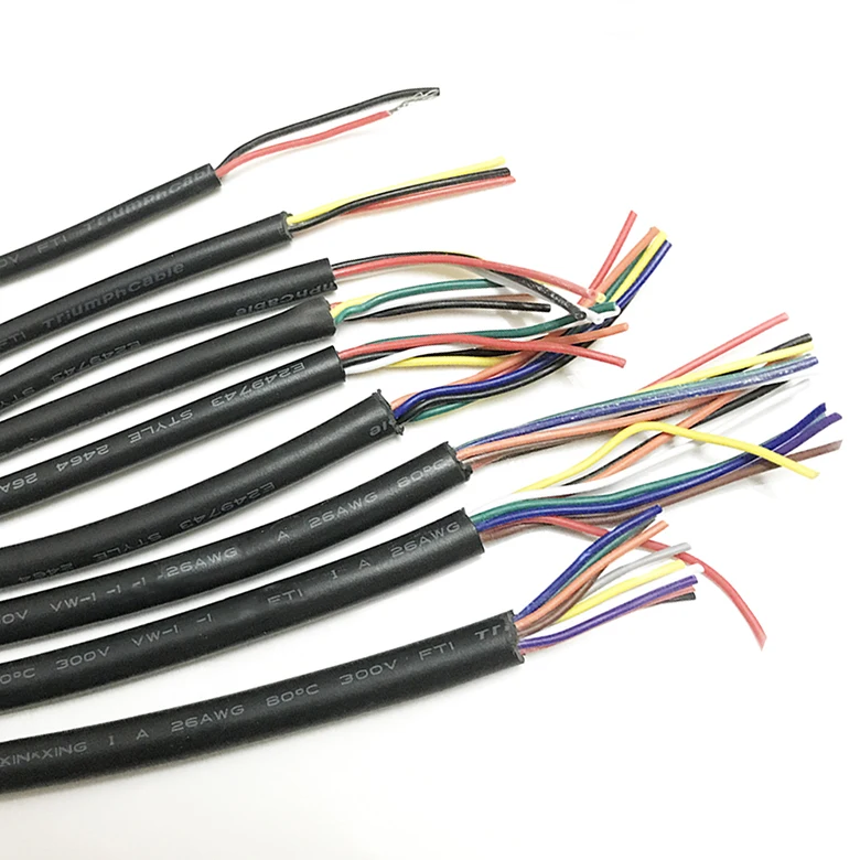 26AWG 2 3 4 5 6 7 8 9 10 ядер UL2464 26AWG 10 м канал звуковой канал сигнала кабель Электрический светодиодный Мощность кабель DIY Repair линии