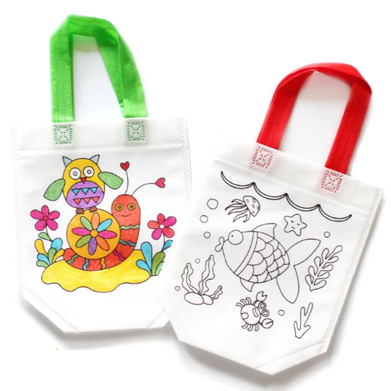 

Antistress Educational Toys for Children Puzzle Environmental Protection Graffiti Bag DIY Kindergarten Hand Painting Materials