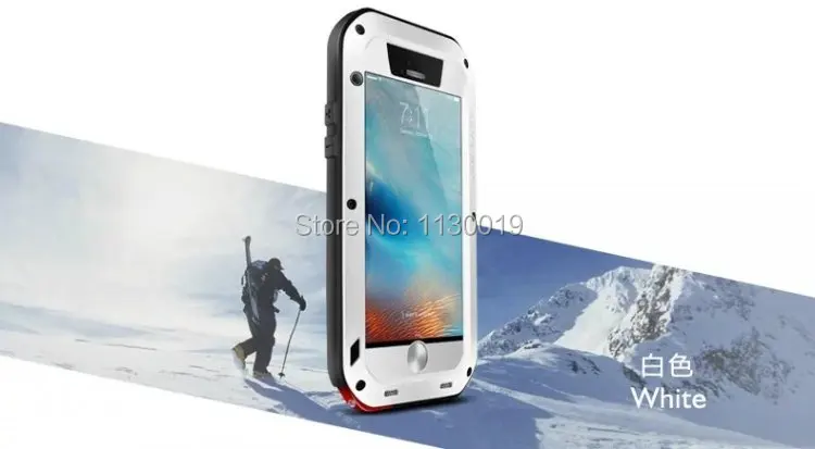 LOVEMEI грязестойкий противоударный металлический алюминиевый чехол с Gorilla glass для iPhone 6 iPhone 6s сверхпрочный защитный чехол