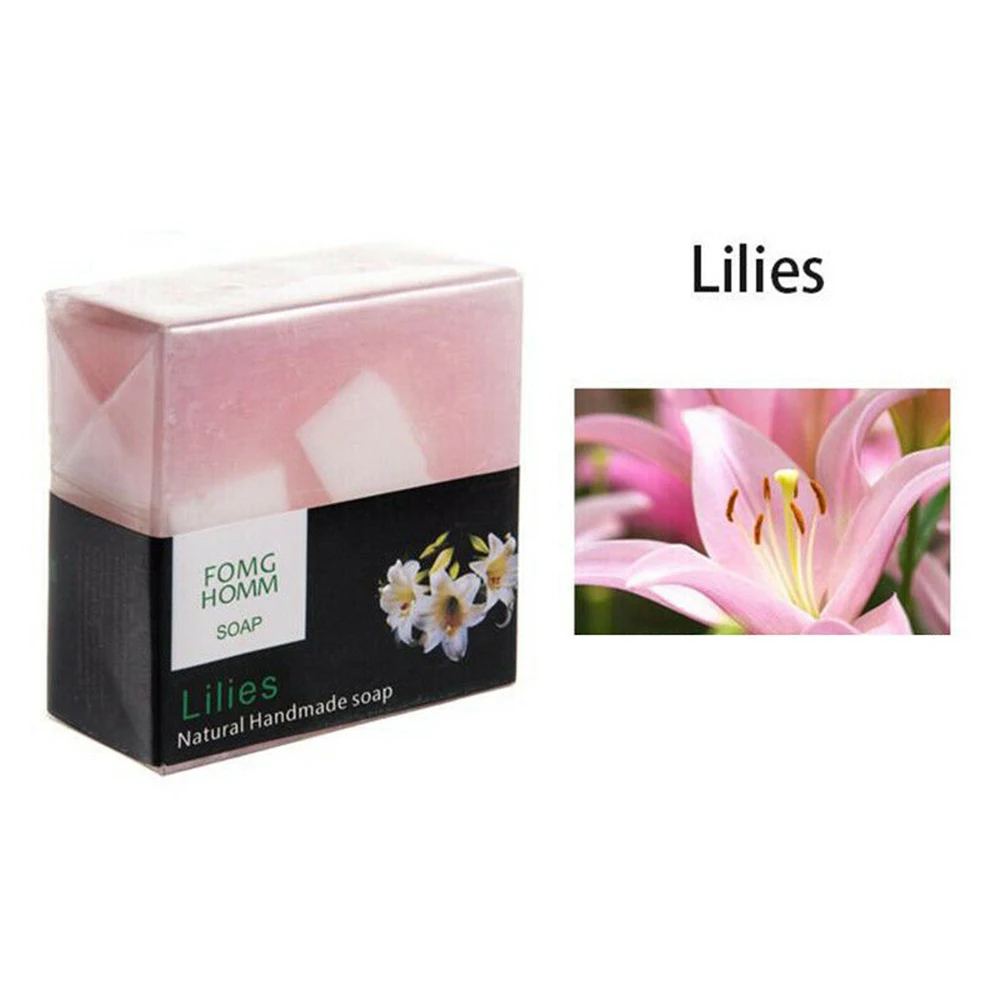 Hand Soap Thai Natural Fruit Soap Moisturizing Rose Bamboo Charcoal Hydrating Exfoliating Hand Washing Cleansing Soap Bath TSLM1