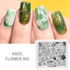 KADS Flower 005 Series  Long Vine Flower Shape Fantastic Flowers Plate Nail Art Image Stamp for Art Decorations 3