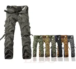 Фирменная Новинка для мужчин комбинезоны брюки высокое качество повседневное мульти карманы дизайн мотобрюки джинсы для женщин 4 цвета в