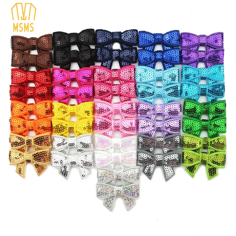 

Hair Accessories,1.77 " sequin bows for DIY on headband,100pcs/lot