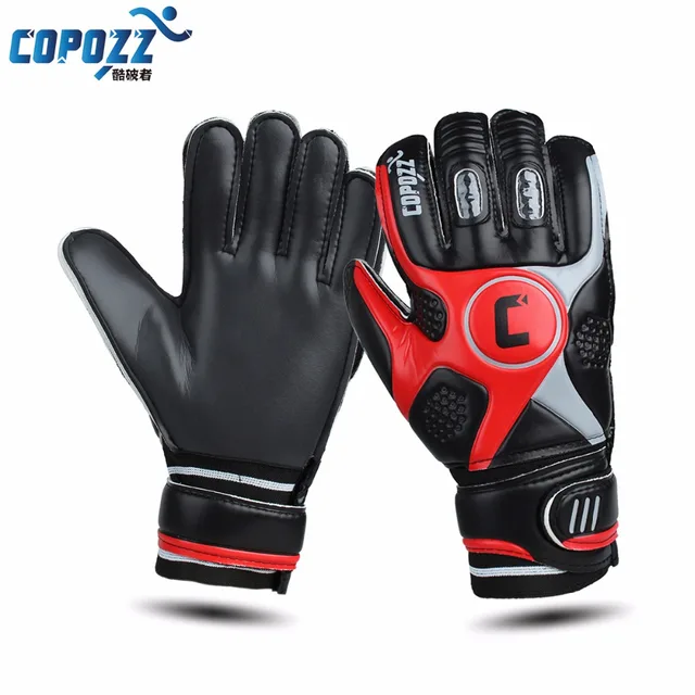 Brand professional soccer gloves 4mm thick latex gloves keeper finger