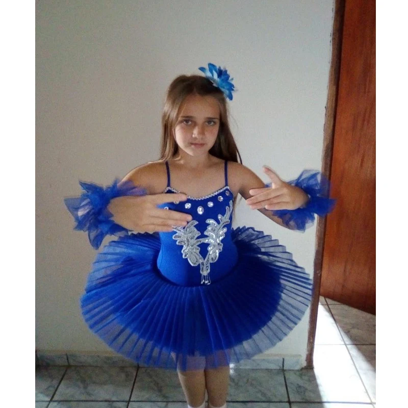 

3 Color Blue Red White Childre's Swan costume Kids Ballet Dance Costume Stage Professional Ballt Tutu Dress For Girl