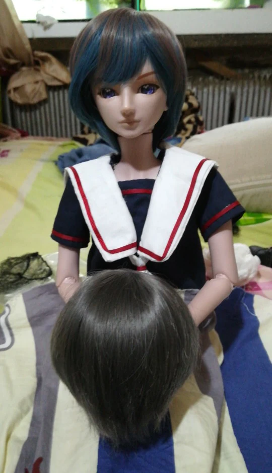 D01-P108, детская игрушка ручной работы 1/3 1/4, аксессуары для кукол, BJD/SD кукольный парик, короткие волосы, 1 шт
