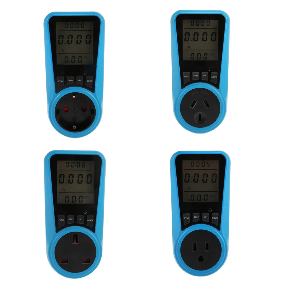 EU Plug Digital Voltage Wattmeter Analyzer Electronic Power 5