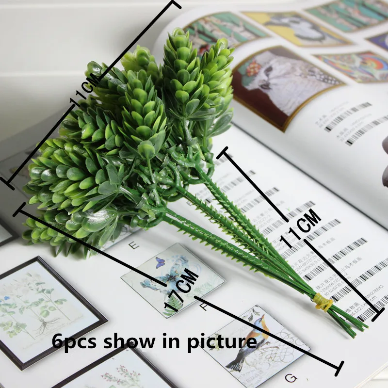Имитация зеленого растения ананас трава украшения искусственные растения с цветами домашний декоративный столик