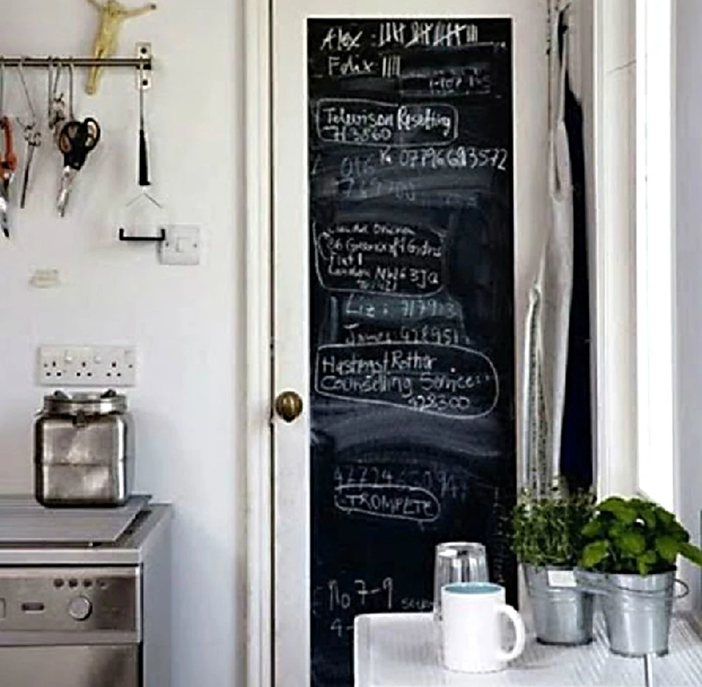 Write Vinyl Roll Sticker Adhesive Board Peel Writing Paint Blackboard Drawing Board Paint Paper 2m 45cm	