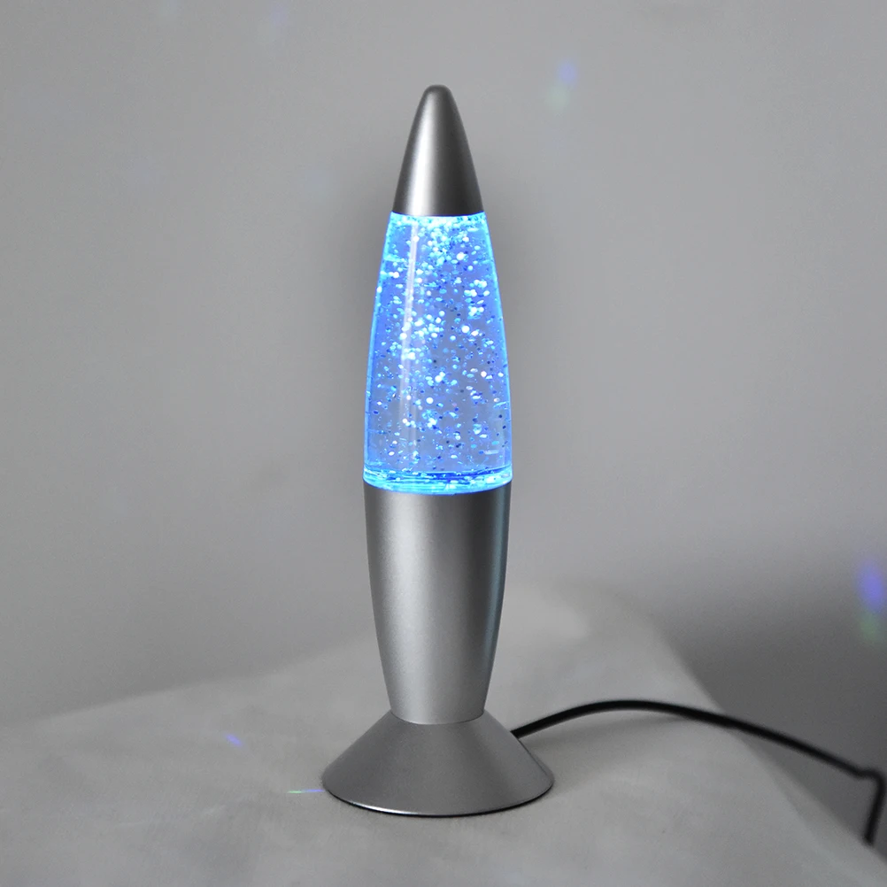 1PCS 3 Color Lava Lamp With Cord Rocket USB RGB Lava Lamp Changing LED