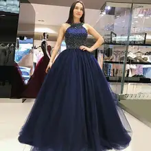 sweet 16 dress Navy Blue Ball-Gowns Prom Dress Quinceanera Dresses Beading Puffy Appliques vestidos de 15 años