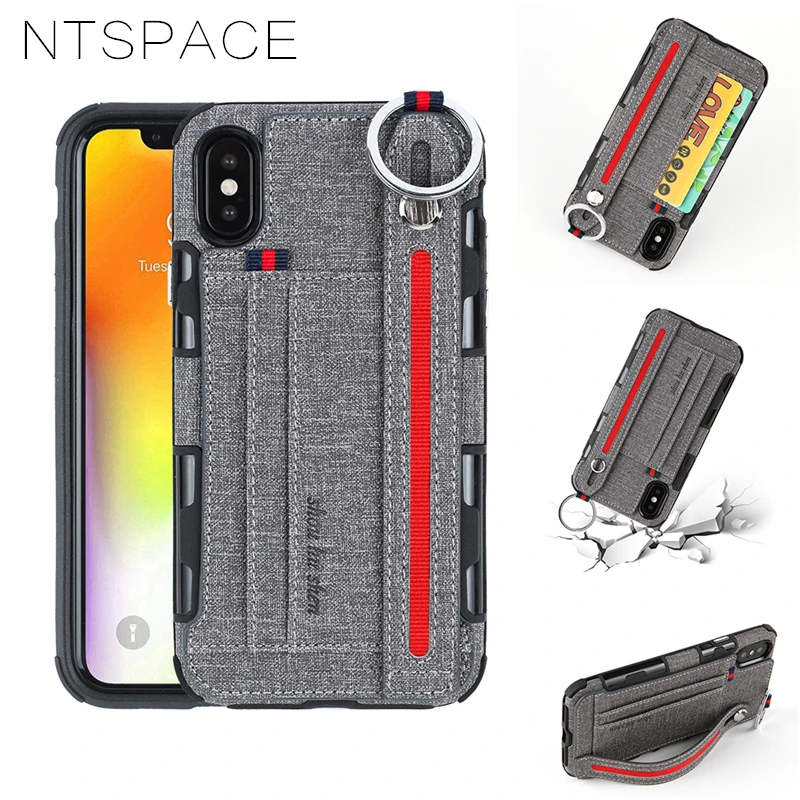 

Ultra-thin Canvas Silicon Phone Case For iPhone 7 8 6 6s Plus Fabric Cloth Texture Protective Cover For iPhone X Xs Max XR Coque