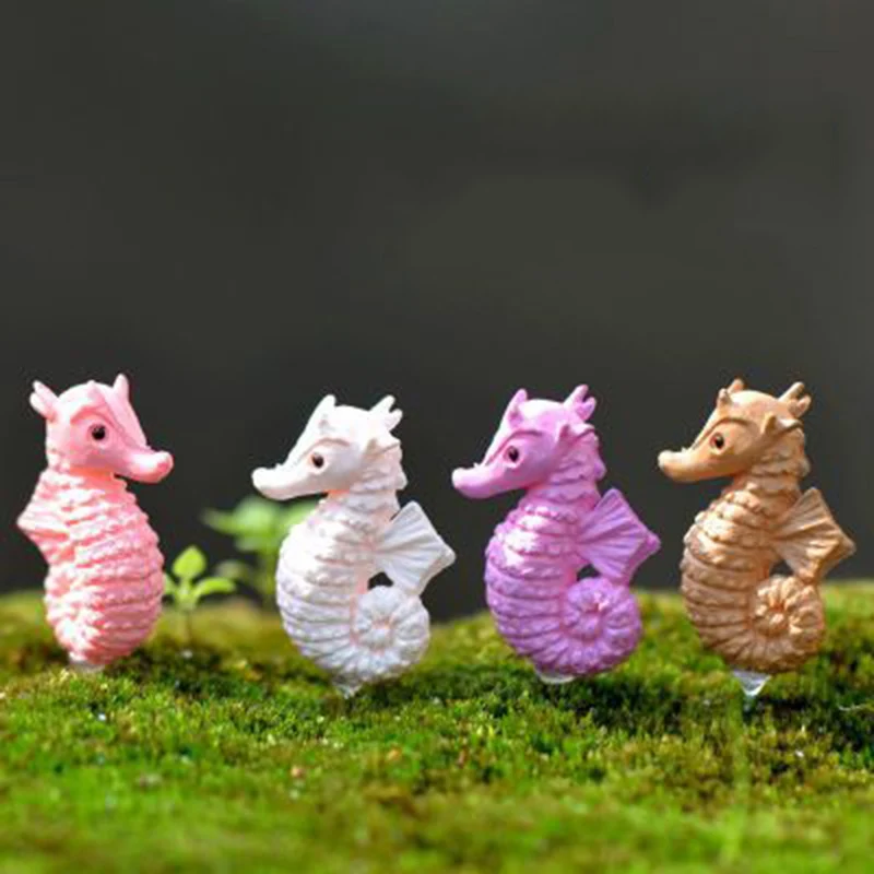 

ZOCDOU 1 Piece Sea Horse Ocean Hippocampus Atlantic Hippocampi China Dragon Model Statue Crafts Ornament Miniatures Decor Gift