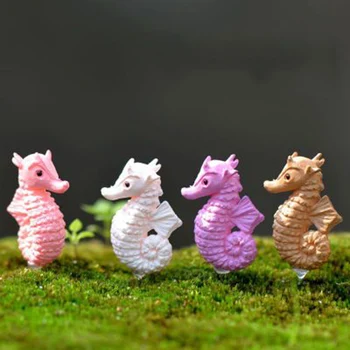

ZOCDOU 1 Piece Sea Horse Ocean Hippocampus Atlantic Hippocampi China Dragon Model Statue Crafts Ornament Miniatures Decor Gift