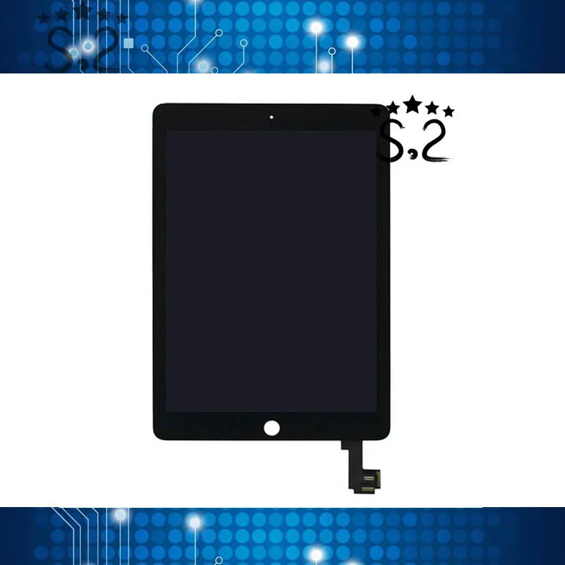 New Original A1566 A1567 LCD Screen Assembly For iPad Air 2 Display Touch Screen White Blackin