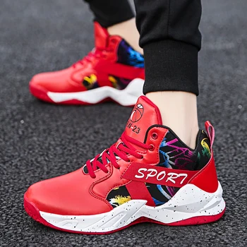 

Lion Scream Basketball Shoes Men High-top Outdoor Sport Sneakers Breathable Athletic Shoes Men's Cushioning Light Sneakers 39-44