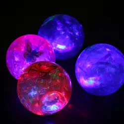 2 светодио дный шт. личность LED светящийся прыгающий Мячик с ночник Рождество детский день Хэллоуин вечерние Дети сувениры baby shower Подарки