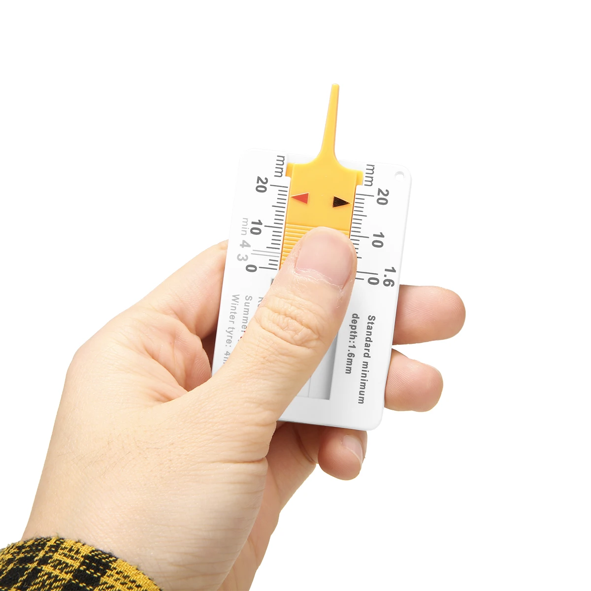 For Car Repair Tool 1pc Compact Tyre Tread Depth Gauge Car Motorcycle Trailer Van Wheel Measure Tools 3mm Summer 4mm Winter