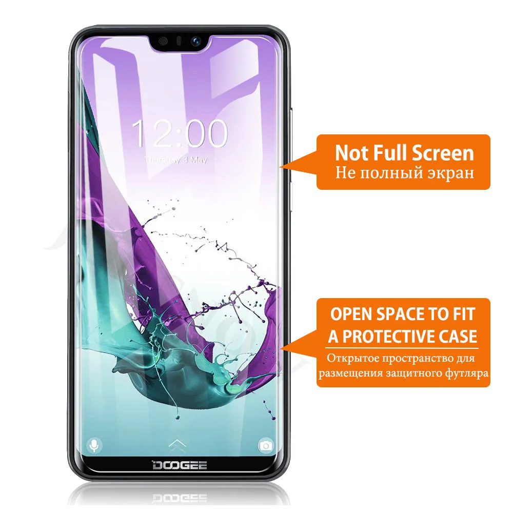 JONSNOW закаленное стекло Для Doogee N10 5,8" 9 H 2.5D защитная пленка Взрывозащищенная прозрачная защитная пленка для ЖК-экрана - Цвет: For Doogee N10