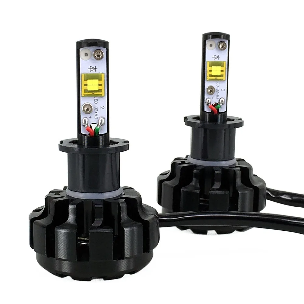 

8-48V 8000LM Turbo Led 40W Car V18 LED Headlight Lamp Conversion Kit Super Bright auto led Bulbs H3 6000K lec conversations kits