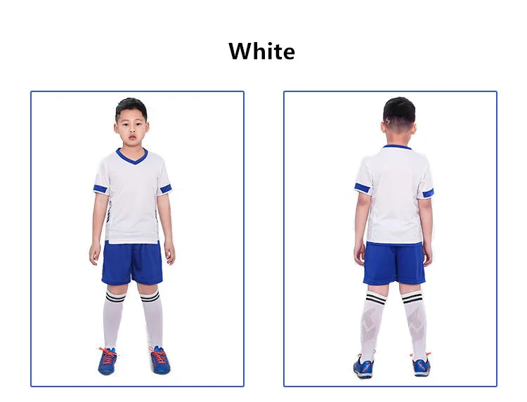 Детские спортивные комплекты Футбольная форма, Спортивные Детские Молодежные тренировочные костюмы, индивидуальная печать, детский футбольный набор