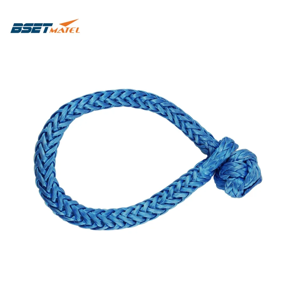 BEST MATEL 8*100mm Soft Shackles Synthetic Winch Cable Rope Shackle
