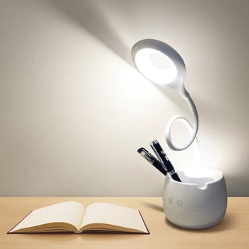 

Dimmable Touch Sensor LED Desk Lamp USB Charge Pen Holder Light Table Lamp Eye Protect Light for Bedroom Decoration Night light