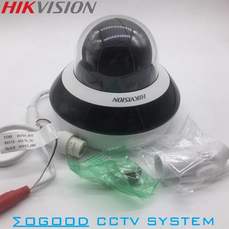 Hikvision международная версия DS-2DE2A404IW-DE3 4MP Мини PTZ IP камера 2,8 мм-12 мм 4X зум с ИК 20 м PoE водонепроницаемый IP66