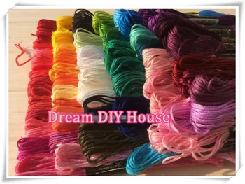 

Free Shipping 100pieces 8meter similar DMC colors cross threadcross stitch embroidery thread/hand embroidery thread/DIY thread