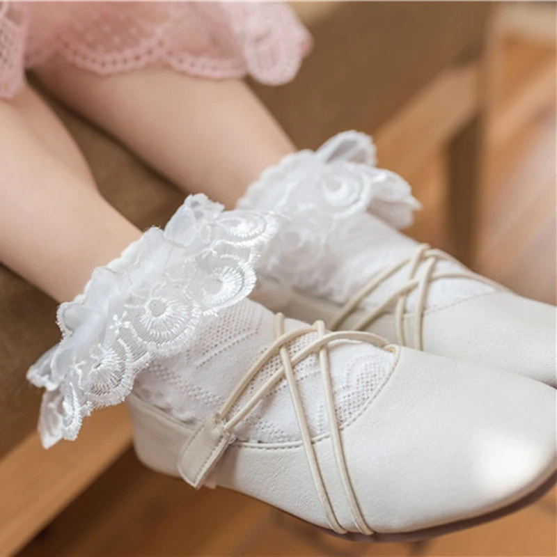 ivory lace socks for toddlers