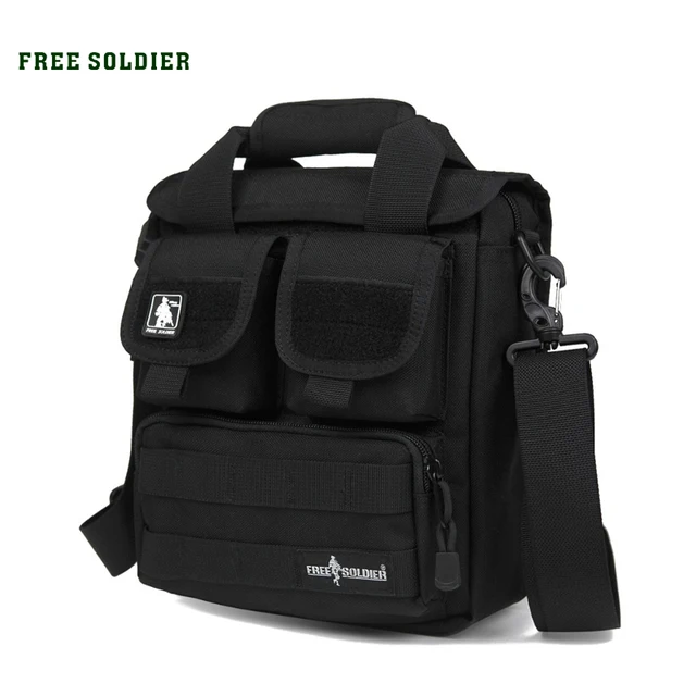 FREE SOLDIER Outdoor Sports CORDURA Material YKK Zipper Single Shoulder Bags For Hiking&Camping Men's Tactical Handy Bags