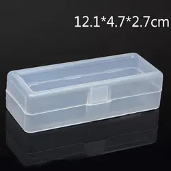 Прозрачный пластиковый ящик для хранения коллекции продукт упаковку несессер мини случае размер 12,4*5*3,2 см