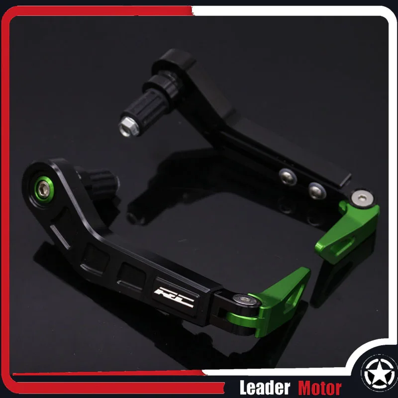 Fit For KTM RC 125 RC 200 RC 390 RC 690 RC125 RC200 RC390 RC690 handlebar grips guard brake clutch levers guard protector - Цвет: Зеленый