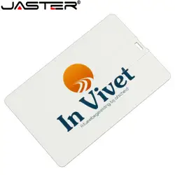 JASTER по индивидульному заказу, в форме кредитной карты usb флэш-накопитель DIY логотип бизнес-подарок usb 2,0 флэш-накопитель (более 10 шт