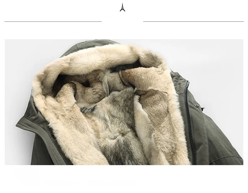 Пальто из натурального меха, парка из натурального волка, мужская зимняя куртка, мужские Роскошные теплые куртки, уличная одежда, длинные пальто, Veste L17-1580, MY1861