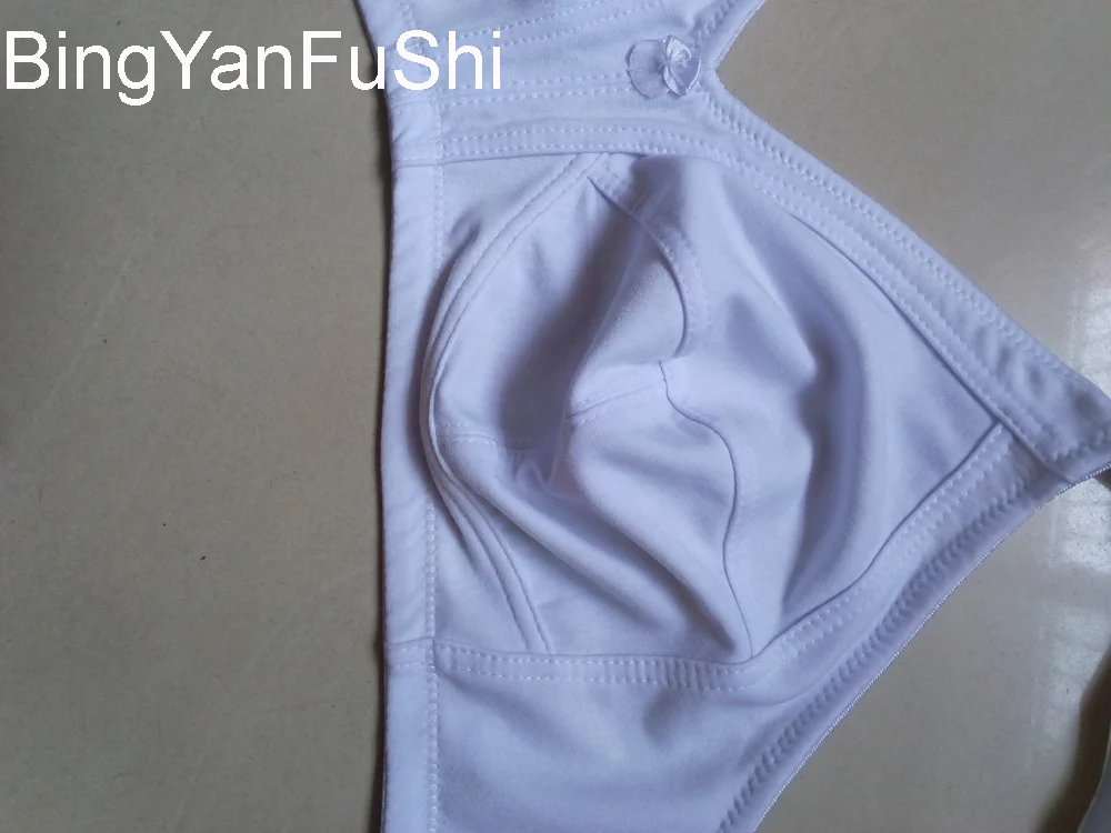 White cotton bra big bust 85 90 95 100 105 110 115 C D DD E F G cup bras for women comfortable seamless push up bra  C01 bra and underwear set