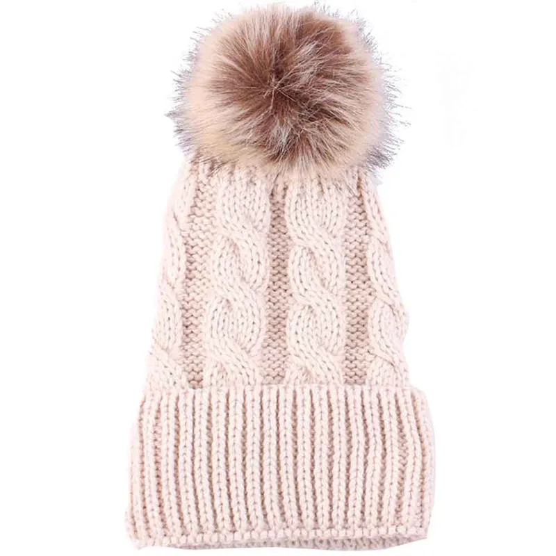 

Woweile#5001 Women Fashion Keep Warm Winter Hats Knitted Wool Hemming Hat