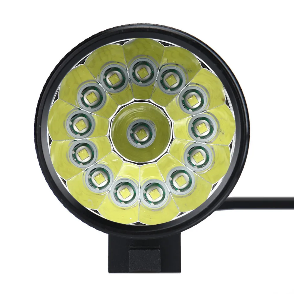 34000LM 14 x XM-L T6 LED 6 x 18650 Bicycle Cycling Light Waterproof Lamp rechargeble LED bicycle light UK plug A30