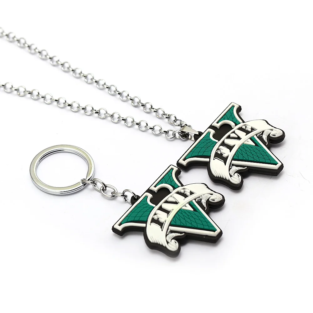 Игровой брелок GTA 5 Grand Theft Auto V Charm силиконовый GTA5 для женщин и мужчин косплей