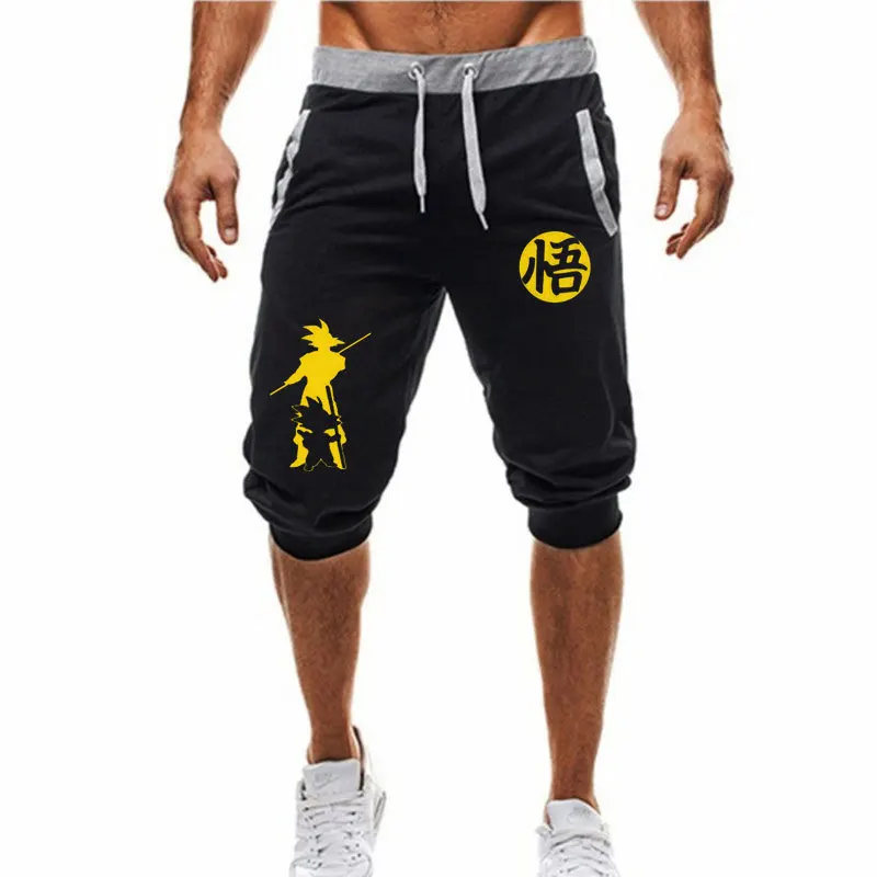 

2019 new summer men's explosion dragon ball Wukong leisure sports beam tether shorts Japanese anime