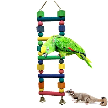 

Parrot Toy Climbing Ladder Bird Knick-Knack Bite Plaything Suspension Bridge Bite-Proof Durable Bauble For Cage Toy