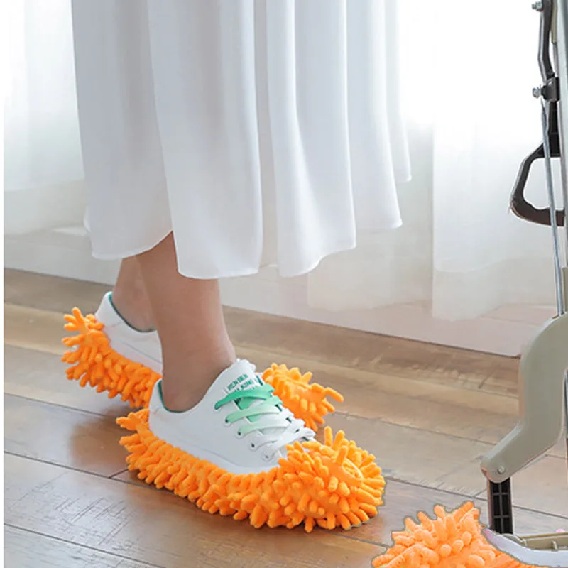 5 шт. тапочки-швабры ленивая Уборка Пыли ног для носков ботинок Полировочная крышка очиститель бытовой чистящий инструмент