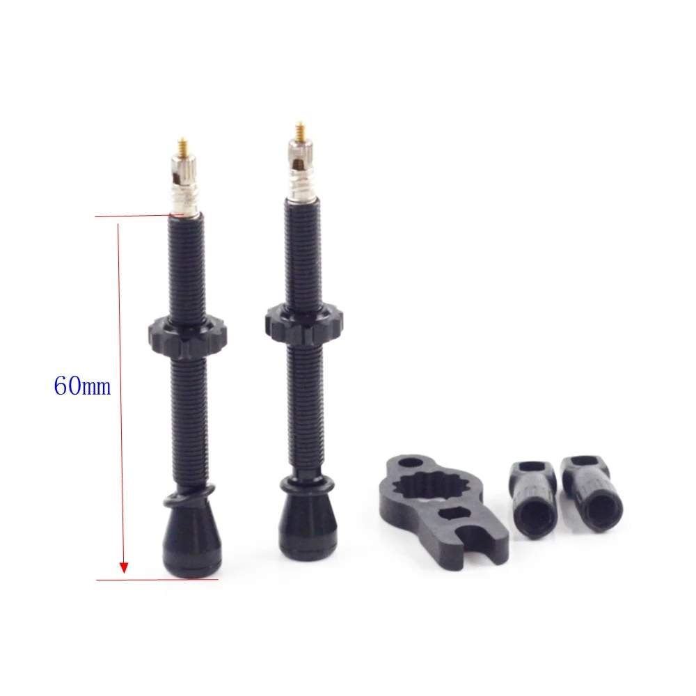 Valvola Tubeless Presta Schrader per bici da strada MTB CNC 2 pezzi  Fouriers 40mm 60mm valvola senza tubi con strumento centrale valvole FV  AV|valve presta|mtb bike toolbike tools - AliExpress