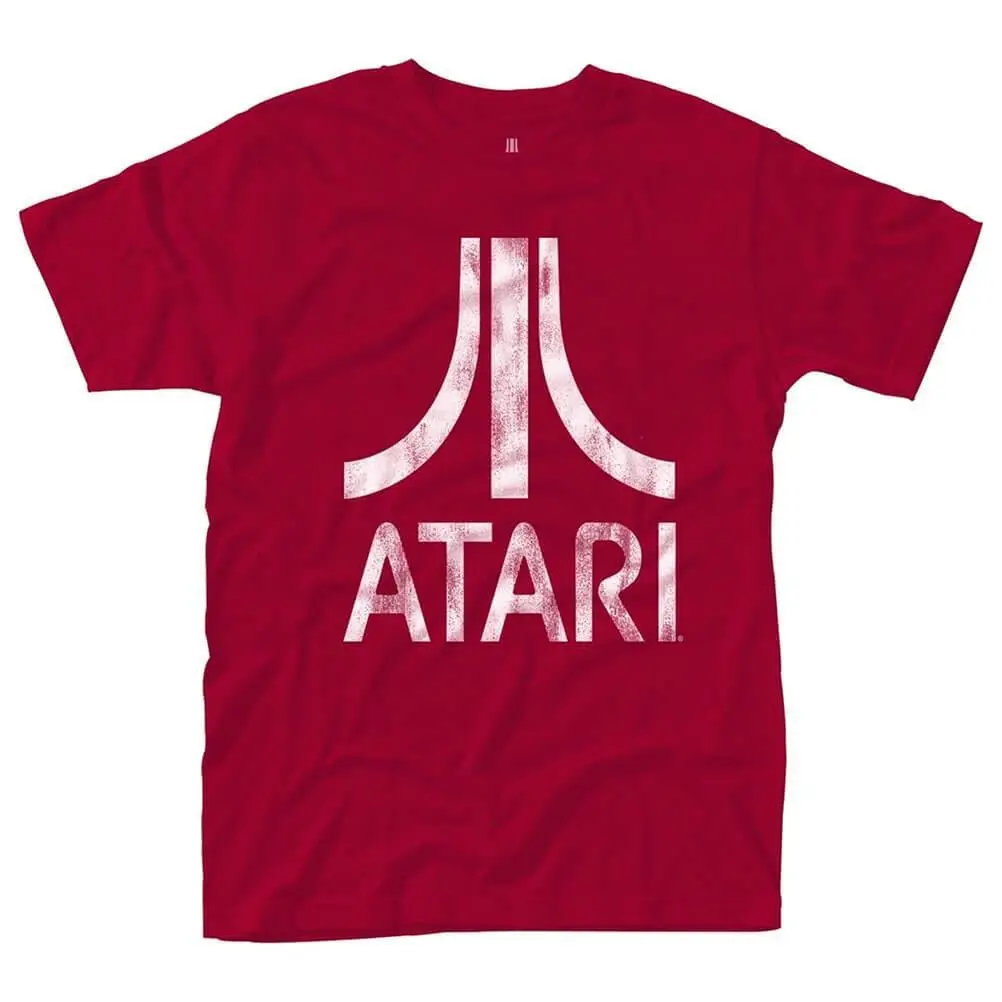 

Hombre Atari Logo Camiseta roja Summer Short Sleeve Shirts Tops S~3Xl Big Size Cotton Tees Free Shipping Summer