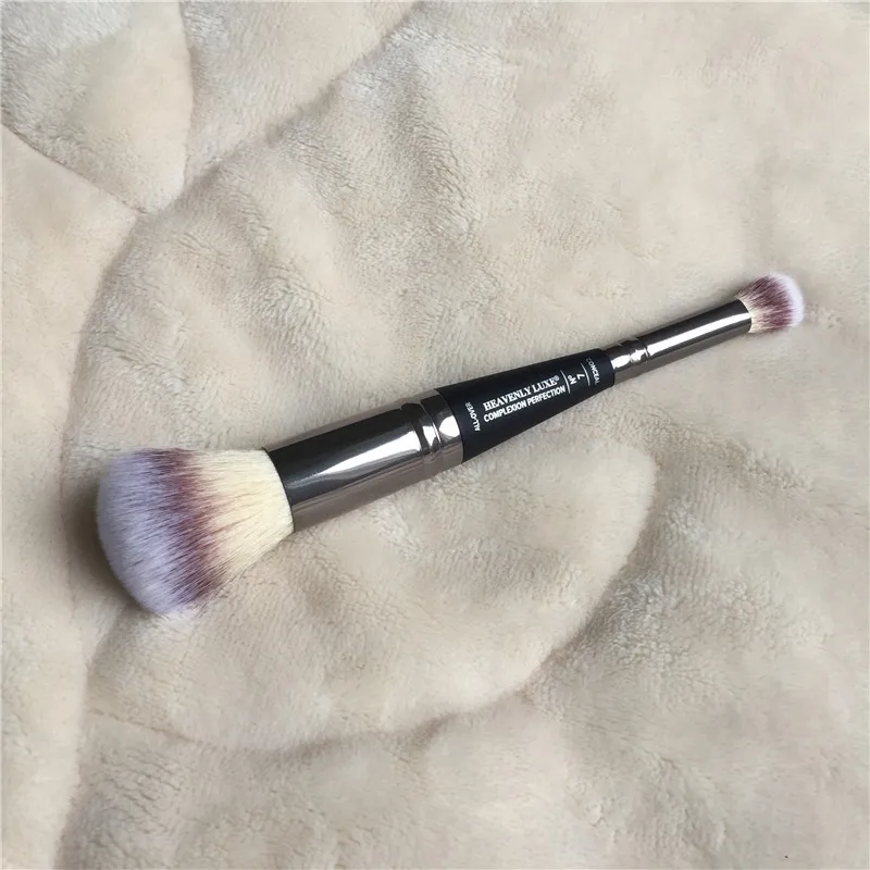 Небесный LUXE лица PERFECTION BRUSH#7-Двусторонняя консилер Foundation контур теней для век выделяя кисти для макияжа