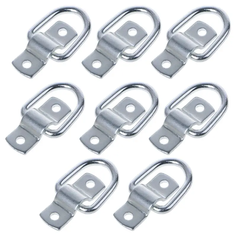 

8Pcs Tie Down D Ring Load Anchor Forged Lashing Ring Anchor Trailer With 9600 Pound Capacity Trailer Accessories