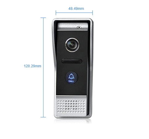 Excellent 7" Touch Screen Video Door Phone Intercom Speaker Doorbell 4-Wired Waterproof Intercom System Unlocking Motion Detection 2 to 3 11