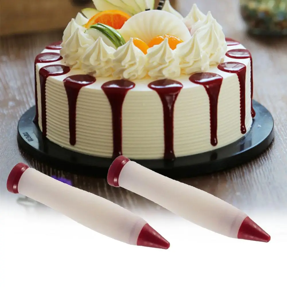 

1pcs Silicone Food Writing Pen Chocolate Decorating Bakery Tools Cake Mold Cream Cup,cookie Icing Piping Pastry Nozzles Bakeware
