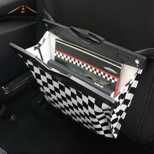 Ambermile кожаная сумка для хранения на сиденье автомобиля мешок для мусора корзина для Mini Cooper R55 R56 R57 R58 R59 F54 F55 F56 F57 Countryman R60 F60